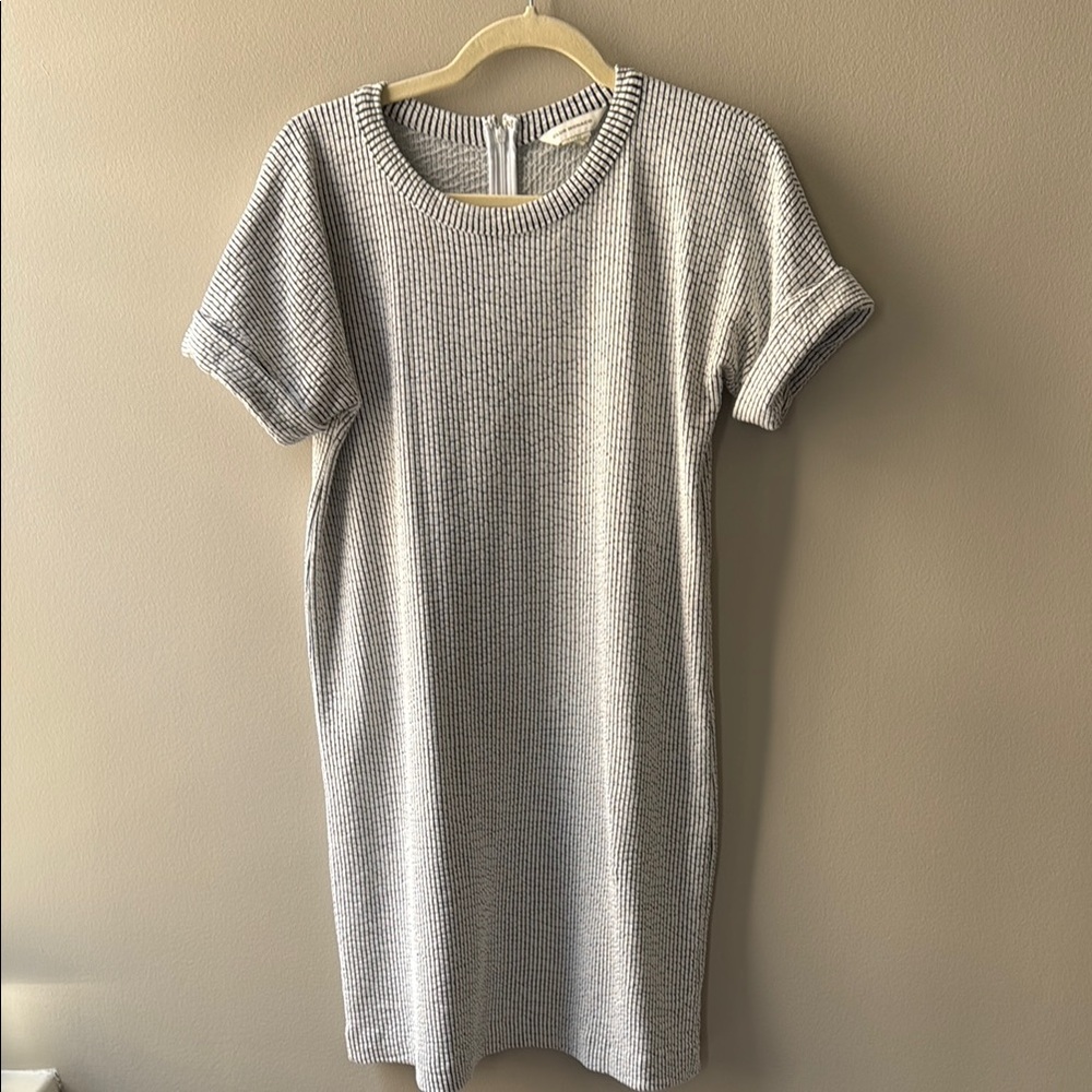 Club Monaco Striped Ribbed Dress
